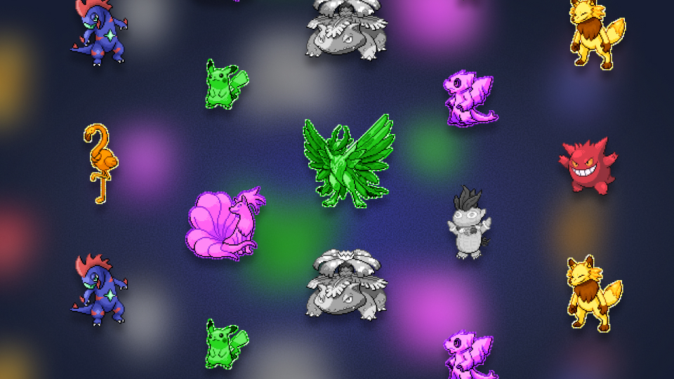 Plusieurs raretés comme les Shinys, les radiants