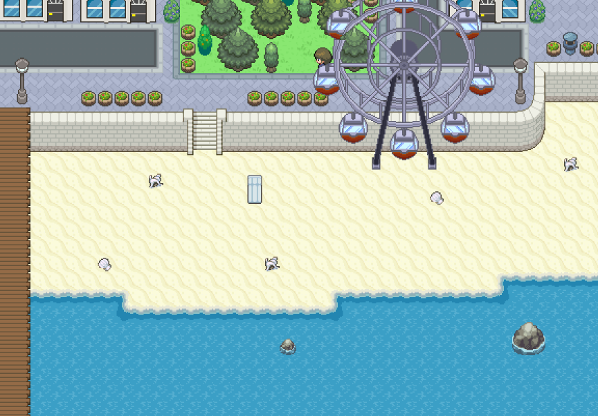 Ville au bord de l'Océan dans la nouvelle région Pokémon nommée Roykia