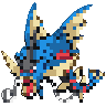 Sprite de Mega-Leviator en rareté Pixels